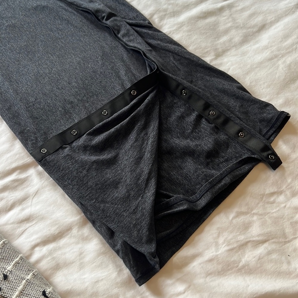 Lululemon Gray Button Scarf